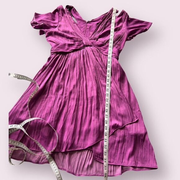 Anthropologie Deep V-Neck Vibrant Purple Dress NWT - Picture 13 of 13